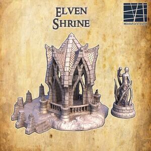 Modular Elven Shrine Tabletop Terrain
